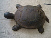 Old Cast Iron Metal Tortoise Neck Rest Stopper