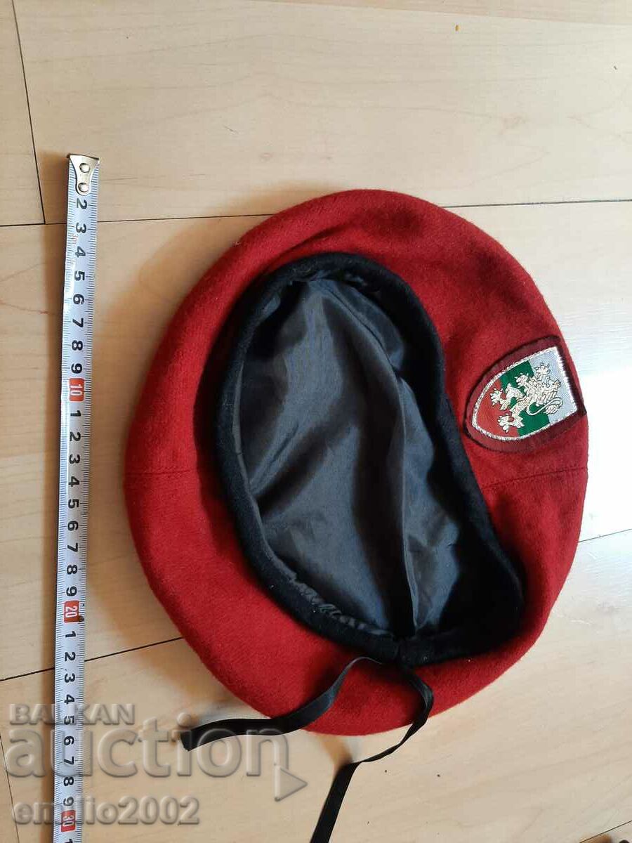 Military red beret number 56