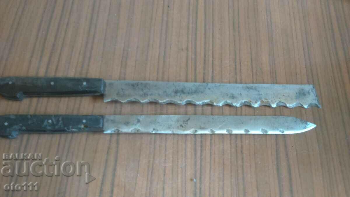 OLD KNIFE - KNIVES - BLACKSMITH - 2 pieces - 6 OLD KNIFE - KNIVES - BLACKSMITH - 2 pieces - 6