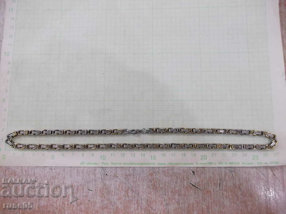 Two-tone imitation jewelry medical steel chain with price 15.00 BGN | € 7.67 Two-tone imitation jewelry medical steel chain with price 15.00 BGN | € 7.67