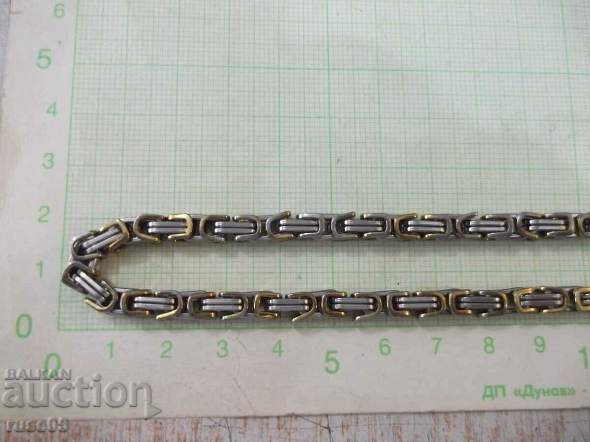 Auction Two-tone imitation jewelry medical steel chain Auction Two-tone imitation jewelry medical steel chain