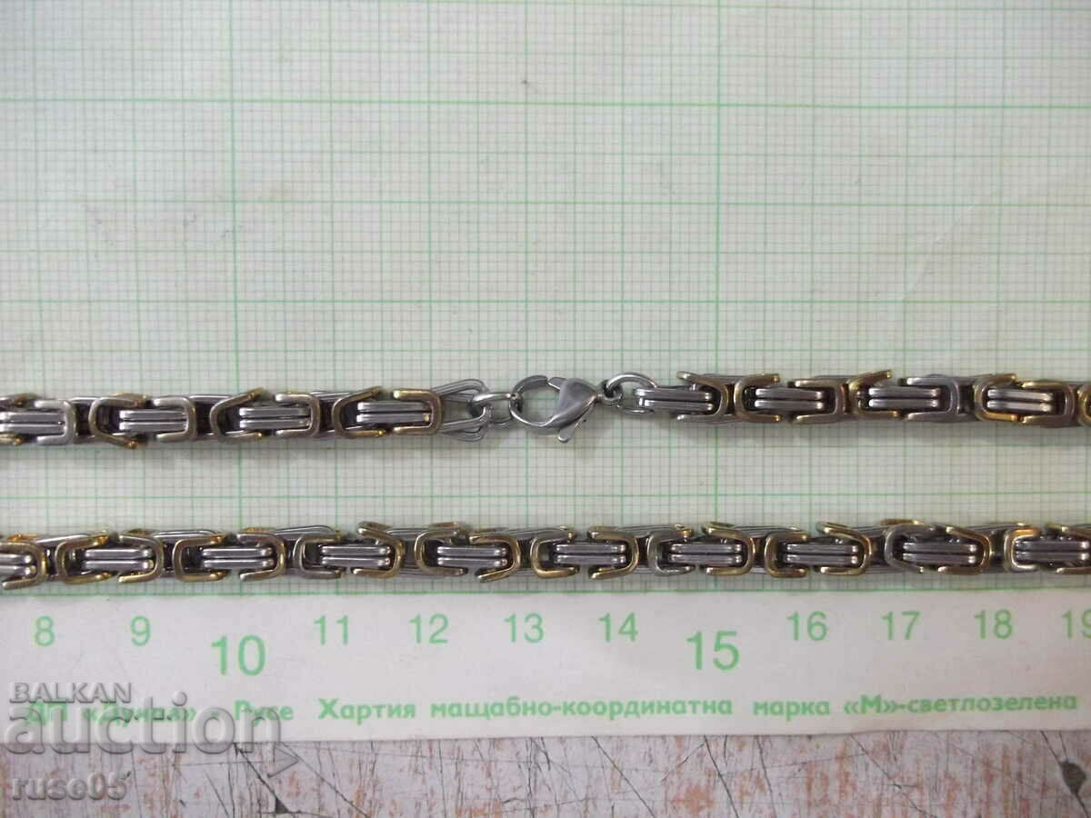 Two-tone imitation jewelry medical steel chain - 5 Two-tone imitation jewelry medical steel chain - 5