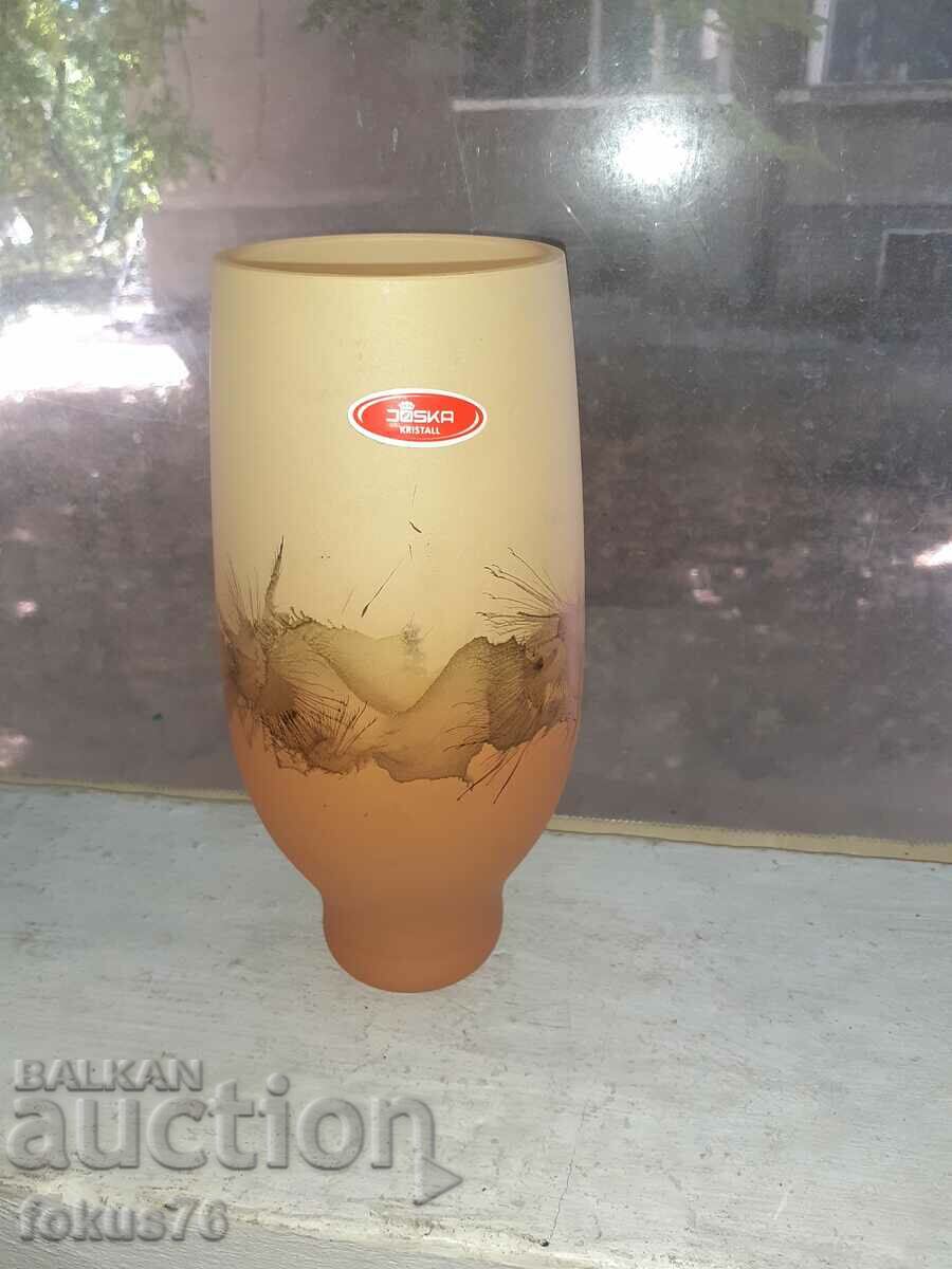 A great Joska crystal vase