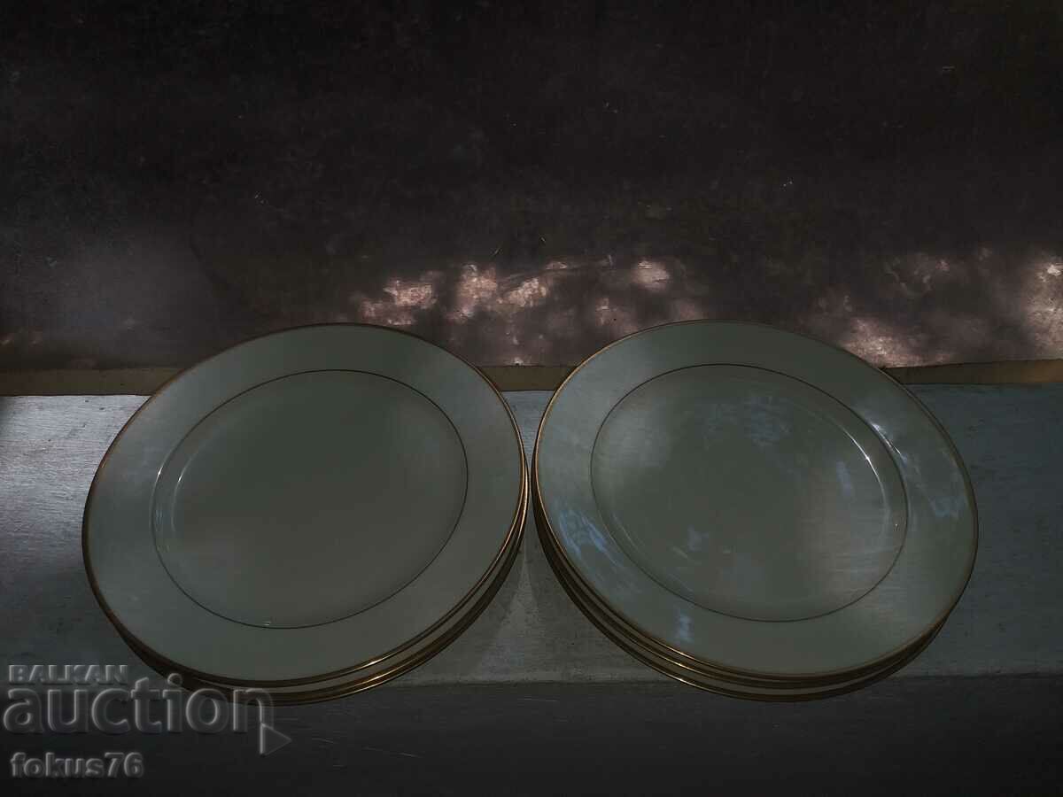 Porcelain Fein Bayreuth Bavaria lot 6 plates - 7 Porcelain Fein Bayreuth Bavaria lot 6 plates - 7