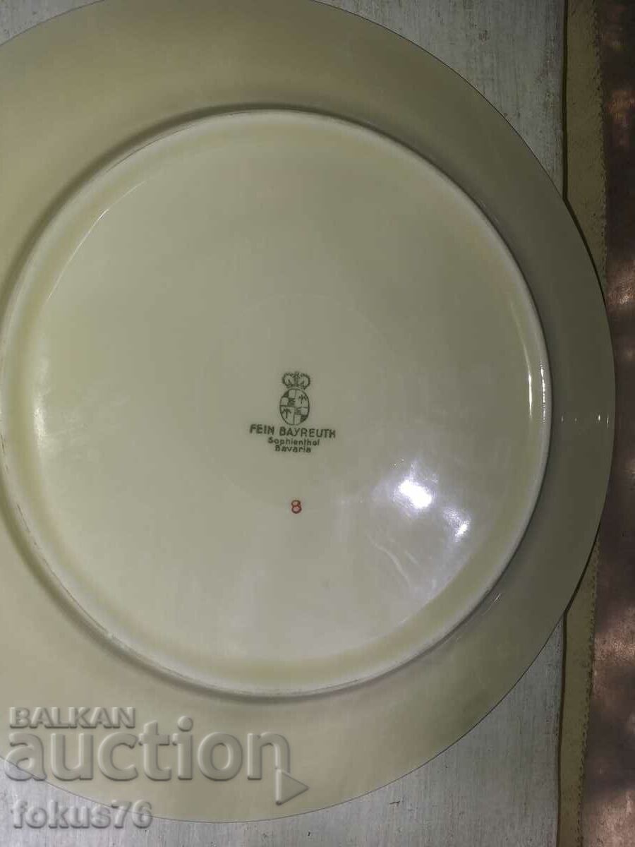 Auction  Porcelain Fein Bayreuth Bavaria lot 6 plates