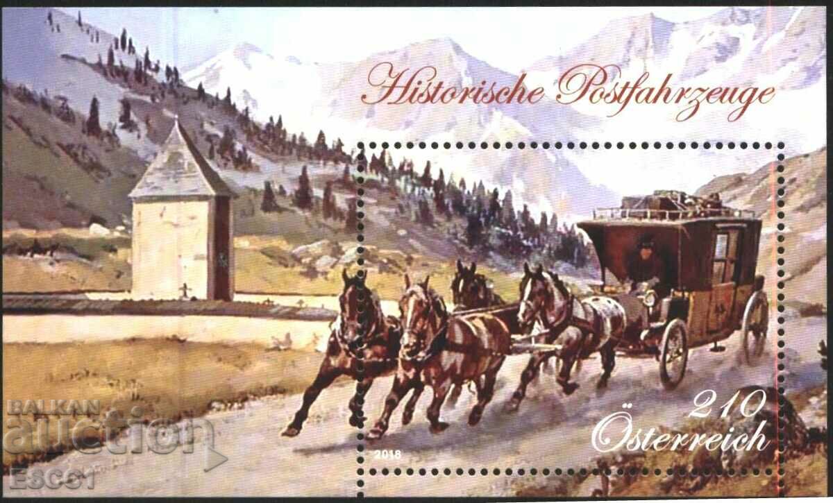 Pure Block Horses Postal Vehicles 2018 Austria