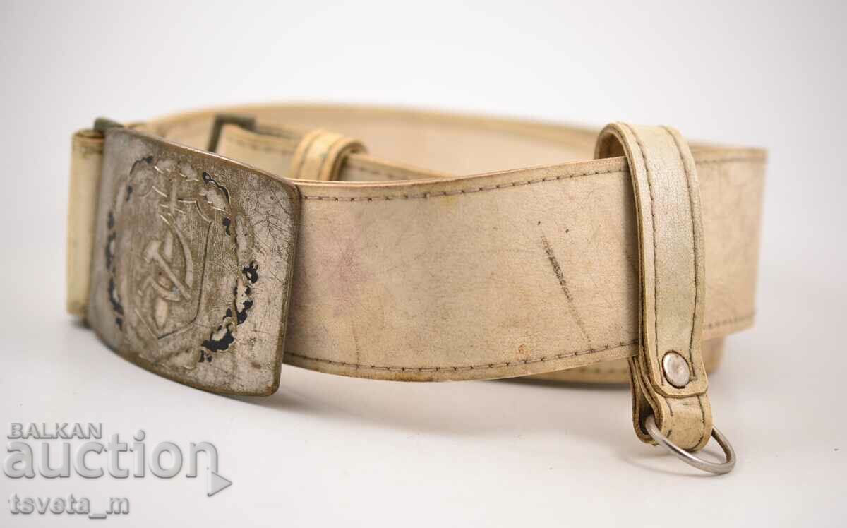 People's militia leather belt, social with price 15.00 BGN | € 7.67 People's militia leather belt, social with price 15.00 BGN | € 7.67