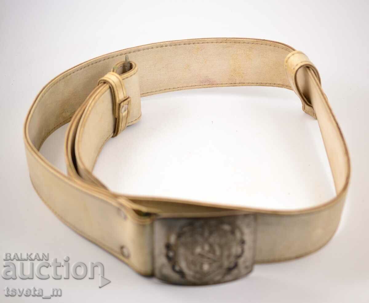 Auction People's militia leather belt, social Auction People's militia leather belt, social