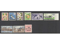 1966. О-ви Кук. Различни марки с надп. „Въздушна поща“.