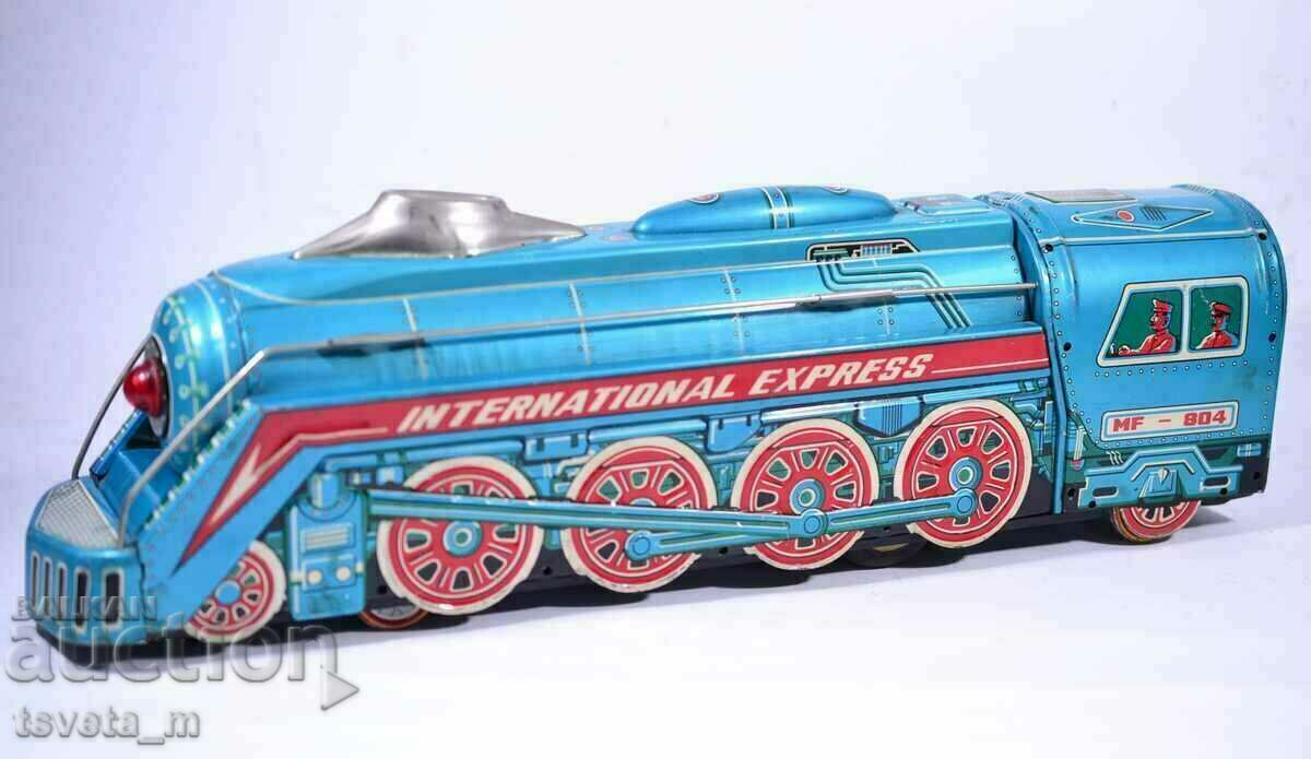 Metal locomotive MF - 804 children's toys social