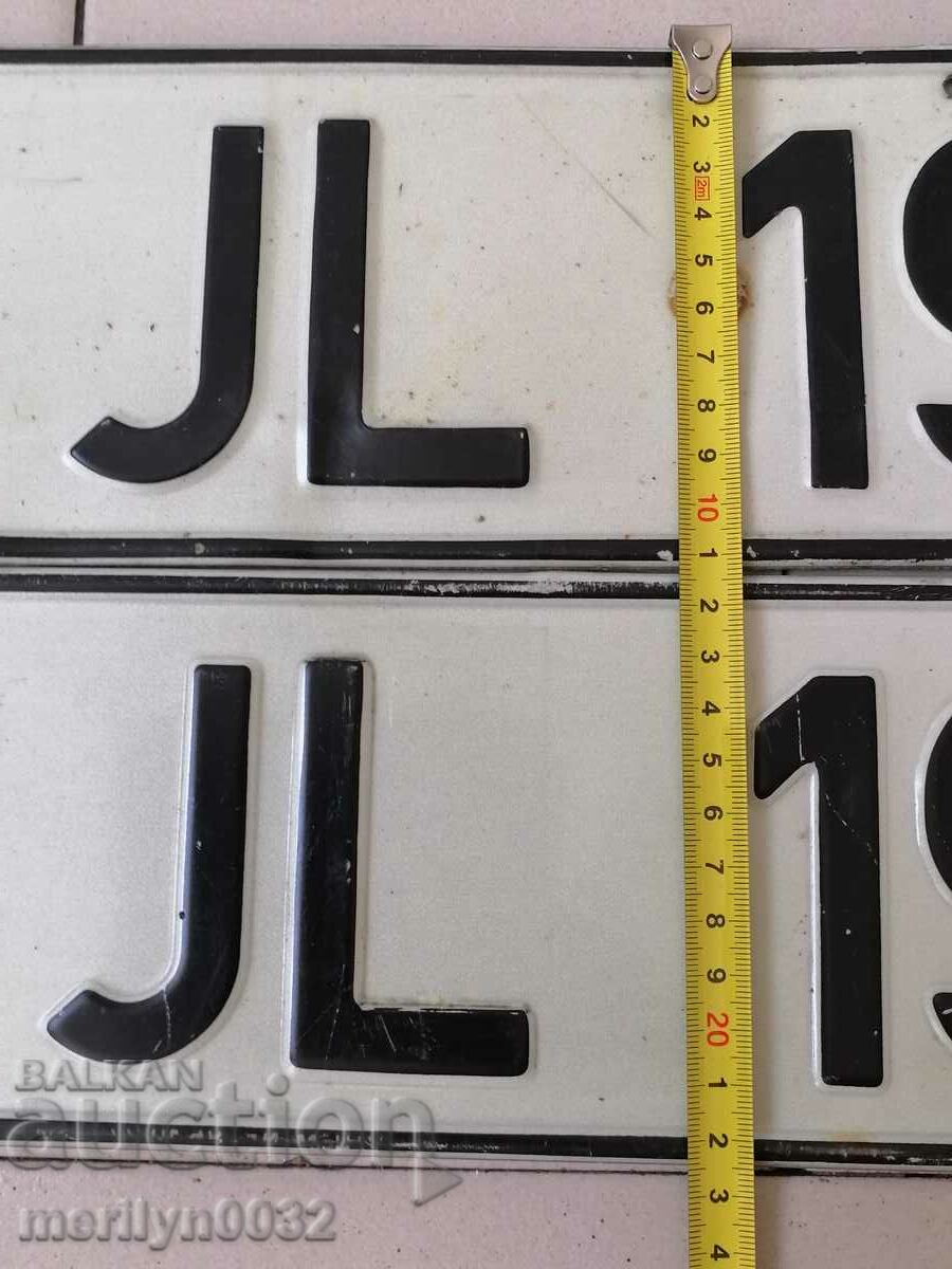 Delivery of Pair number registration number from vehicle plate plate Delivery of Pair number registration number from vehicle plate plate