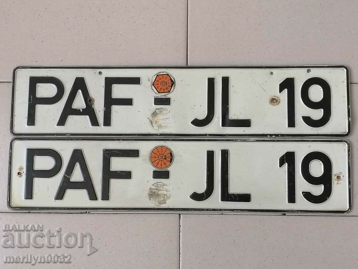 Pair number registration number from vehicle plate plate