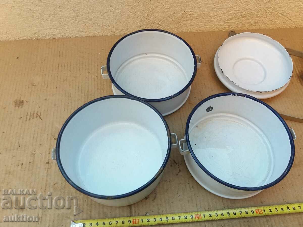 ENAMEL SOC. SEFER TAS - 3 NUMBERS OF VESSELS - 6 ENAMEL SOC. SEFER TAS - 3 NUMBERS OF VESSELS - 6