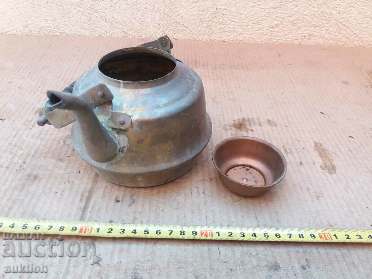 SOLID BRONZE KETTLE, RITUAL - EXCELLENT - 6 SOLID BRONZE KETTLE, RITUAL - EXCELLENT - 6
