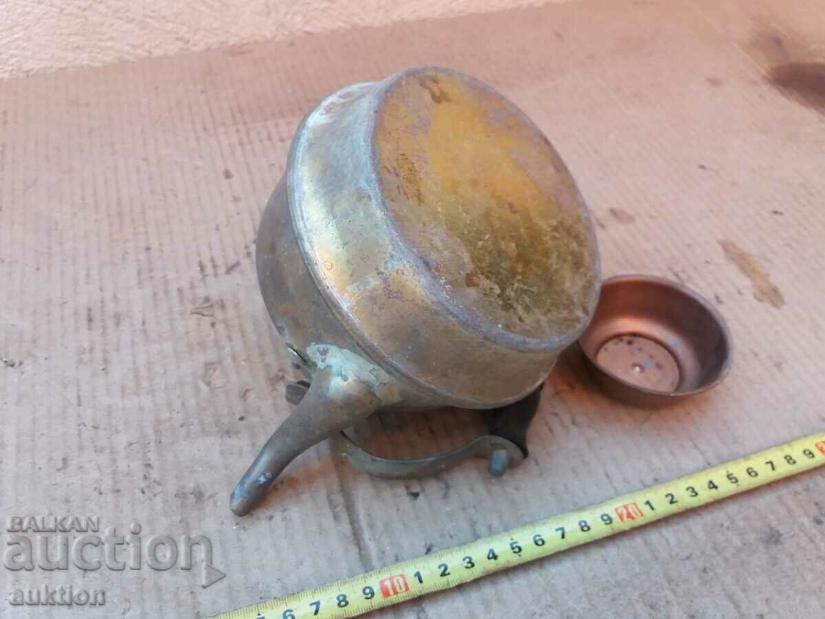 SOLID BRONZE KETTLE, RITUAL - EXCELLENT - 7 SOLID BRONZE KETTLE, RITUAL - EXCELLENT - 7