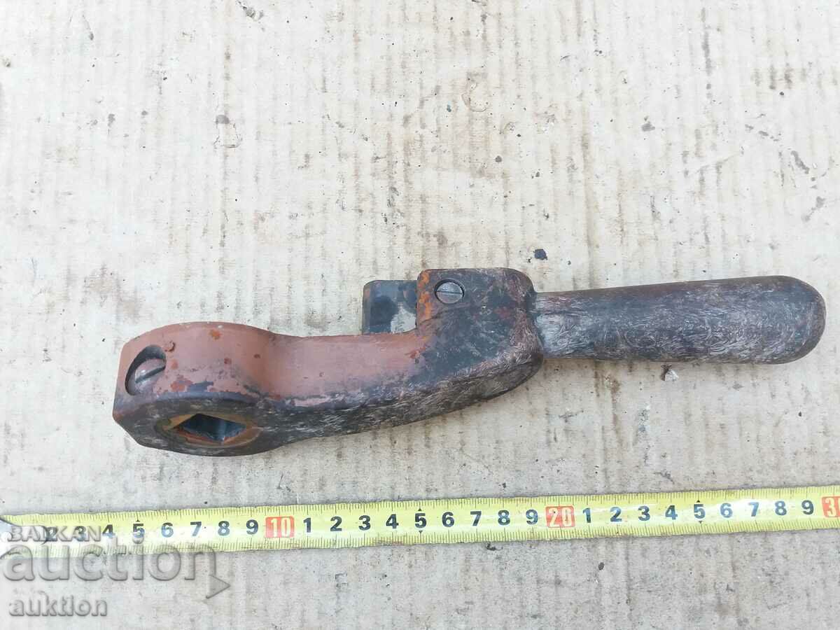 OLD RETRO MACHINE HANDLE - BAKELITE MILITARY - 7 OLD RETRO MACHINE HANDLE - BAKELITE MILITARY - 7