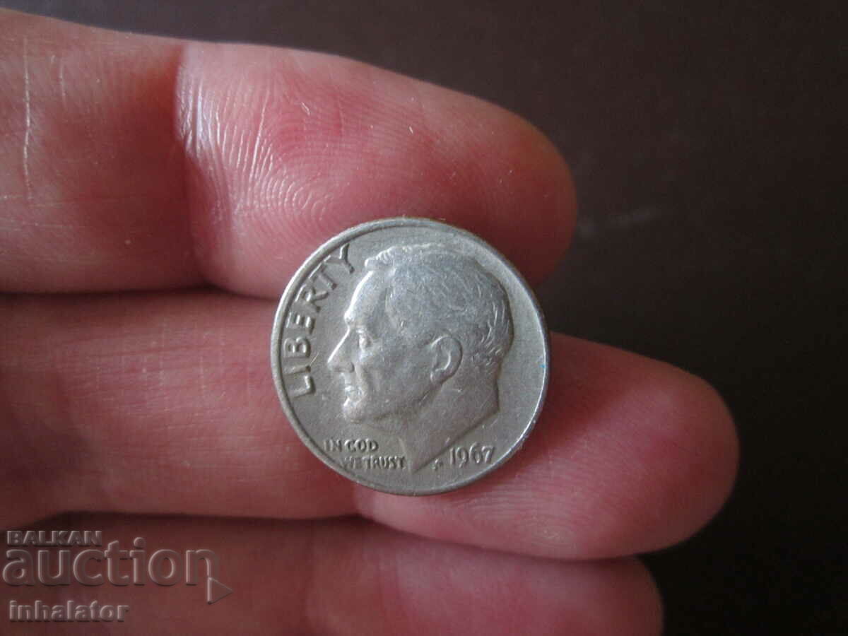 1967 SUA 10 cenți