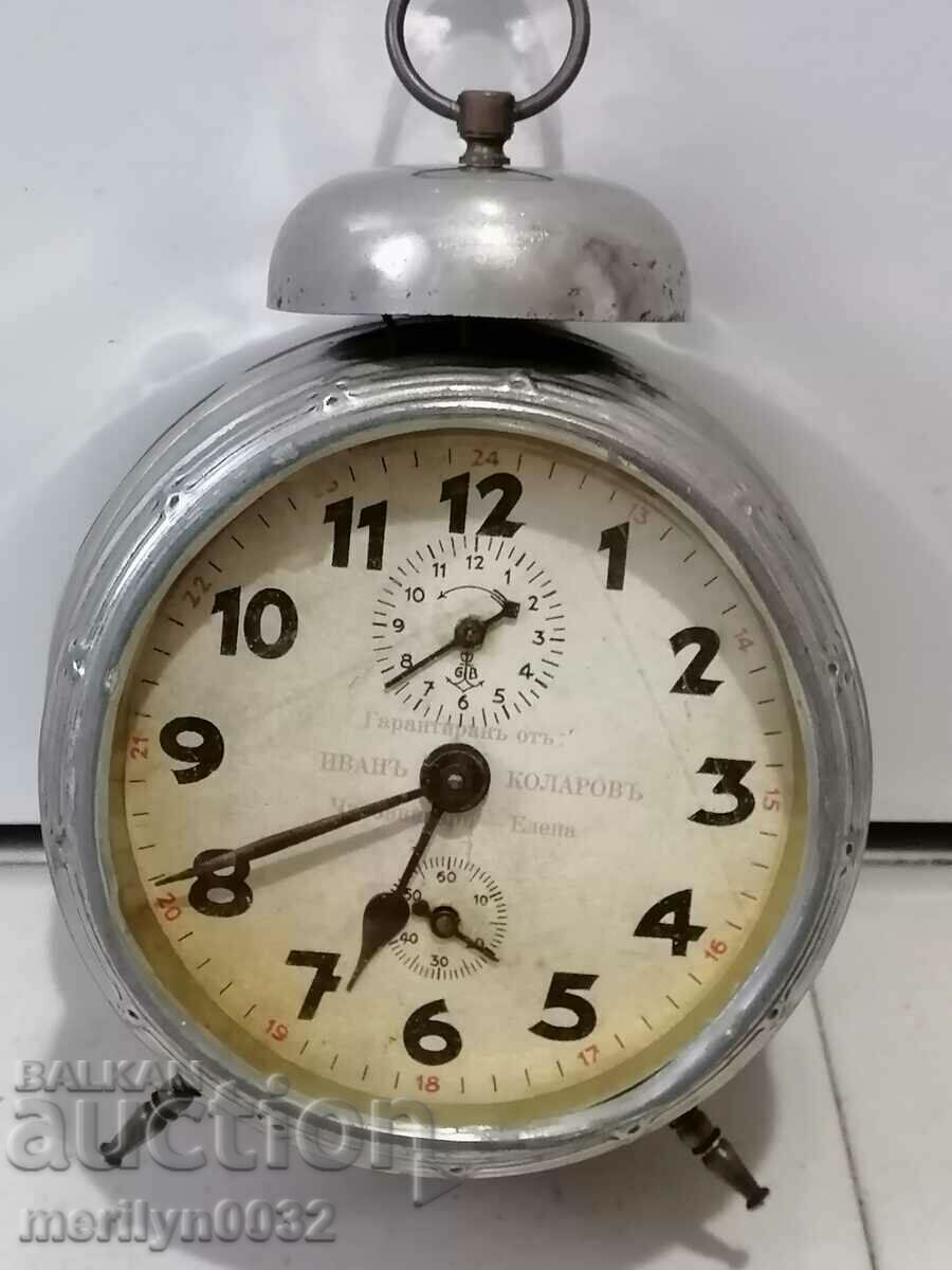 Будилник настолен часовник Густав Бекер нач. на 20-ти век