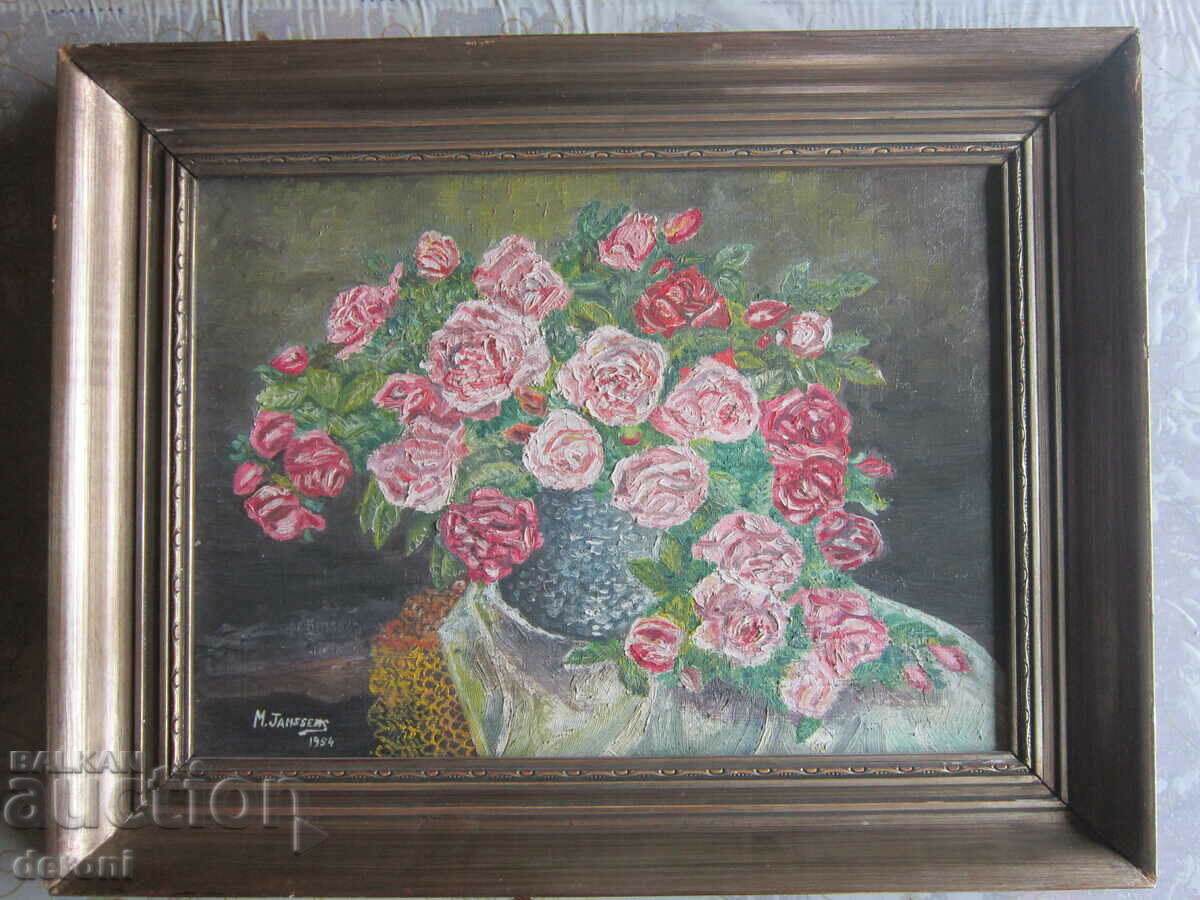 Δημοπρασία Ελαιογραφία σε καμβά υπογραφή 1954 Δημοπρασία Ελαιογραφία σε καμβά υπογραφή 1954