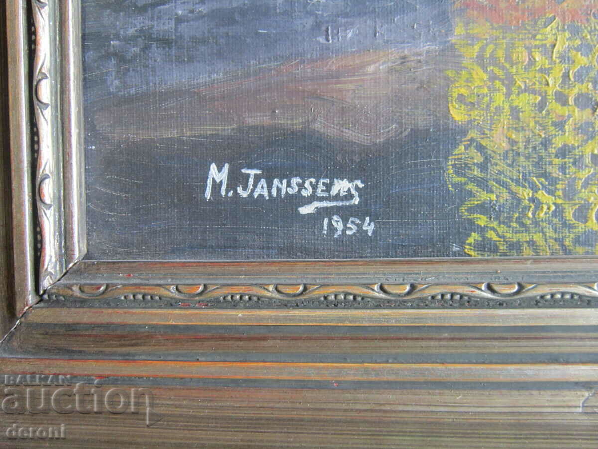 Παράδοση Ελαιογραφία σε καμβά υπογραφή 1954 Παράδοση Ελαιογραφία σε καμβά υπογραφή 1954