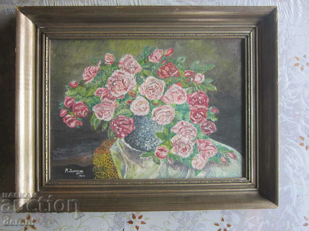 Ελαιογραφία σε καμβά υπογραφή 1954 - 6 Ελαιογραφία σε καμβά υπογραφή 1954 - 6