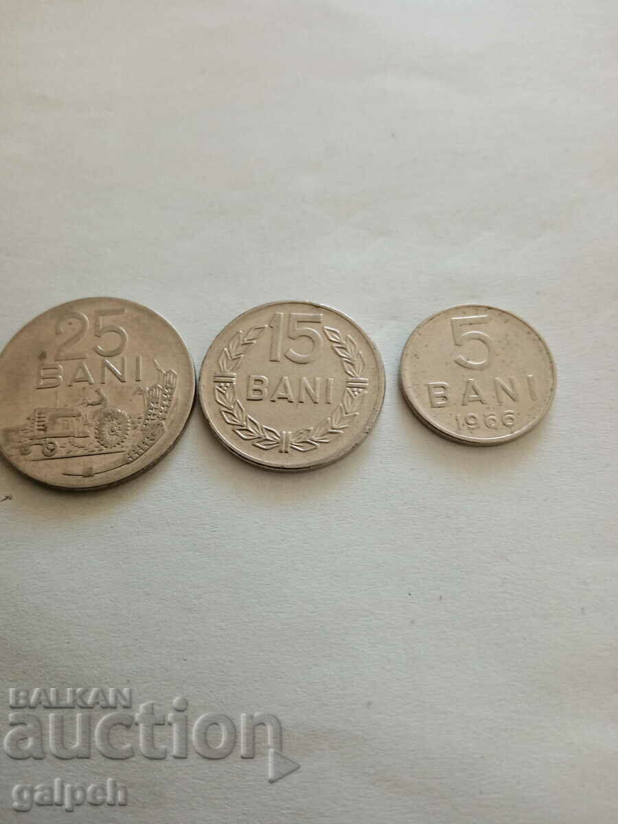 ROMANIA - COINS - 1966 - 3 pcs.