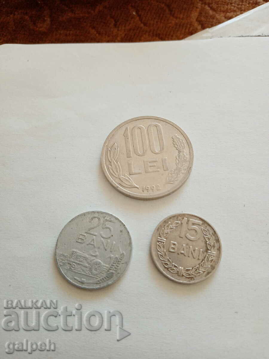 ROMANIA - COINS - 1960, 82, 92 - 3 pcs.