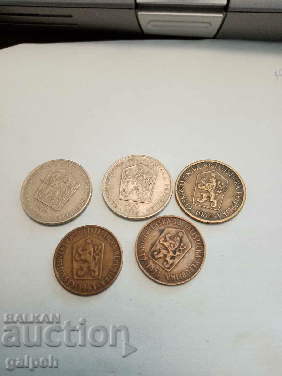 CZECHOSLOVAKIA - COINS - 10 pcs. with price 2.50 BGN | € 1.28 CZECHOSLOVAKIA - COINS - 10 pcs. with price 2.50 BGN | € 1.28