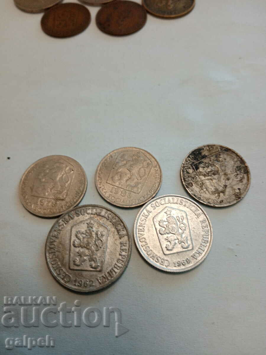 Auction CZECHOSLOVAKIA - COINS - 10 pcs. Auction CZECHOSLOVAKIA - COINS - 10 pcs.