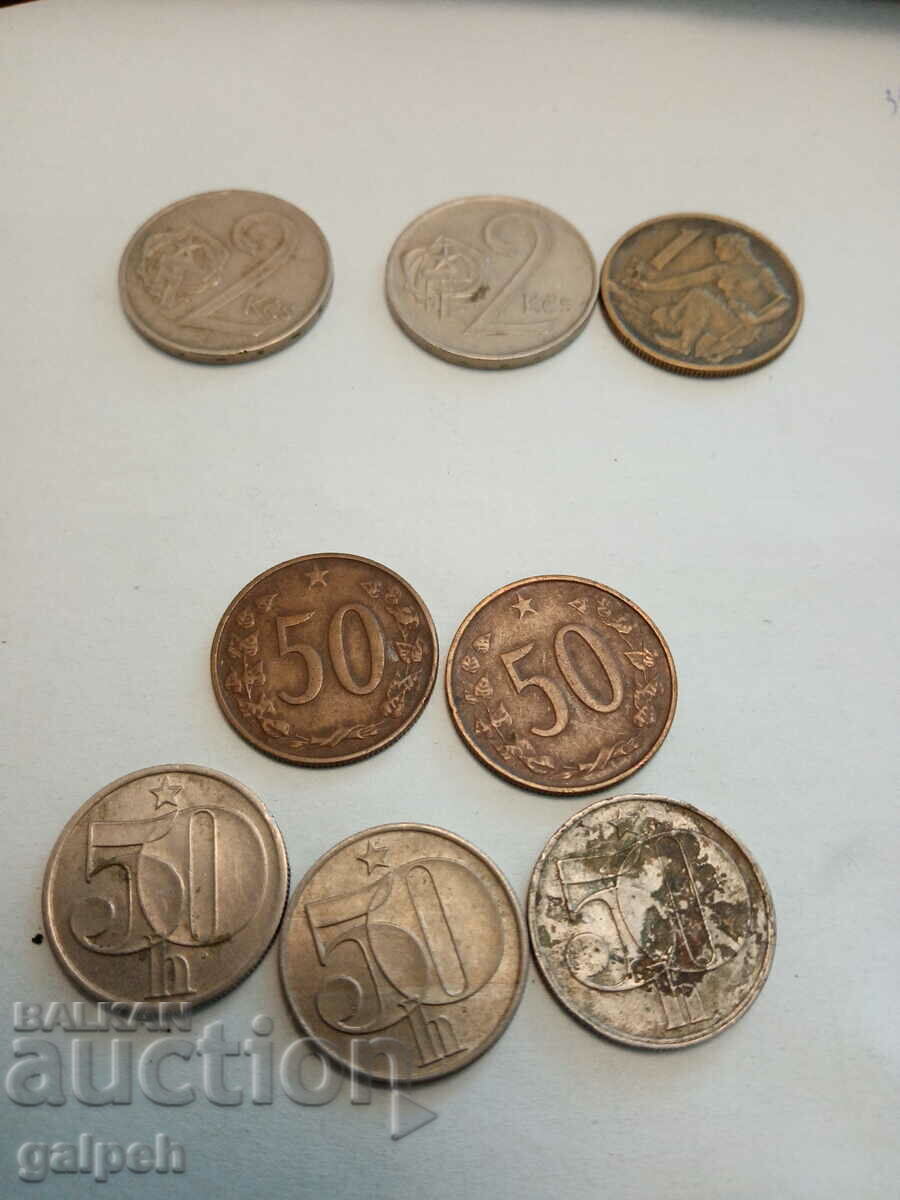 CZECHOSLOVAKIA - COINS - 10 pcs. - 5 CZECHOSLOVAKIA - COINS - 10 pcs. - 5