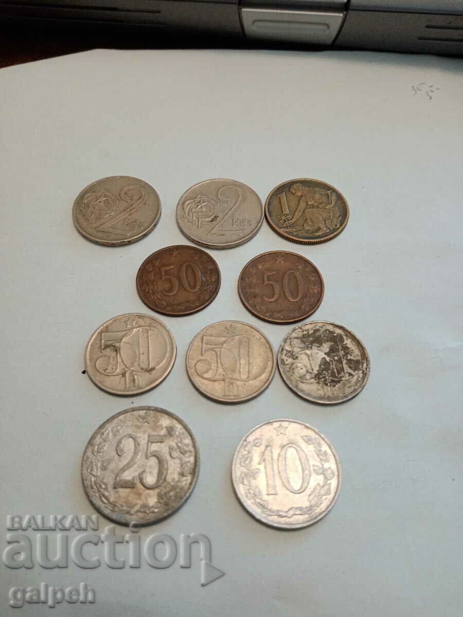 CZECHOSLOVAKIA - COINS - 10 pcs. - 7 CZECHOSLOVAKIA - COINS - 10 pcs. - 7