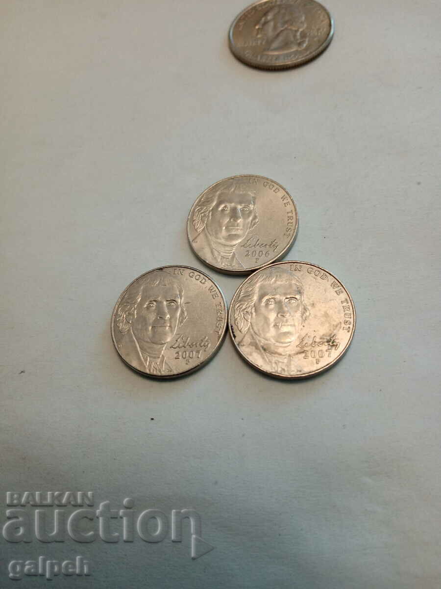 Auction USA - COINS - 4 pcs. Auction USA - COINS - 4 pcs.