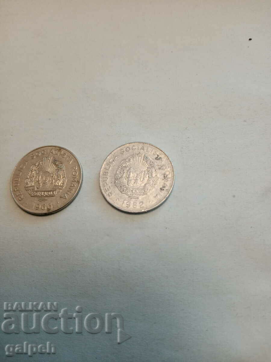 ROMANIA - COINS - 2 pcs. with price 0.60 BGN | € 0.31 ROMANIA - COINS - 2 pcs. with price 0.60 BGN | € 0.31