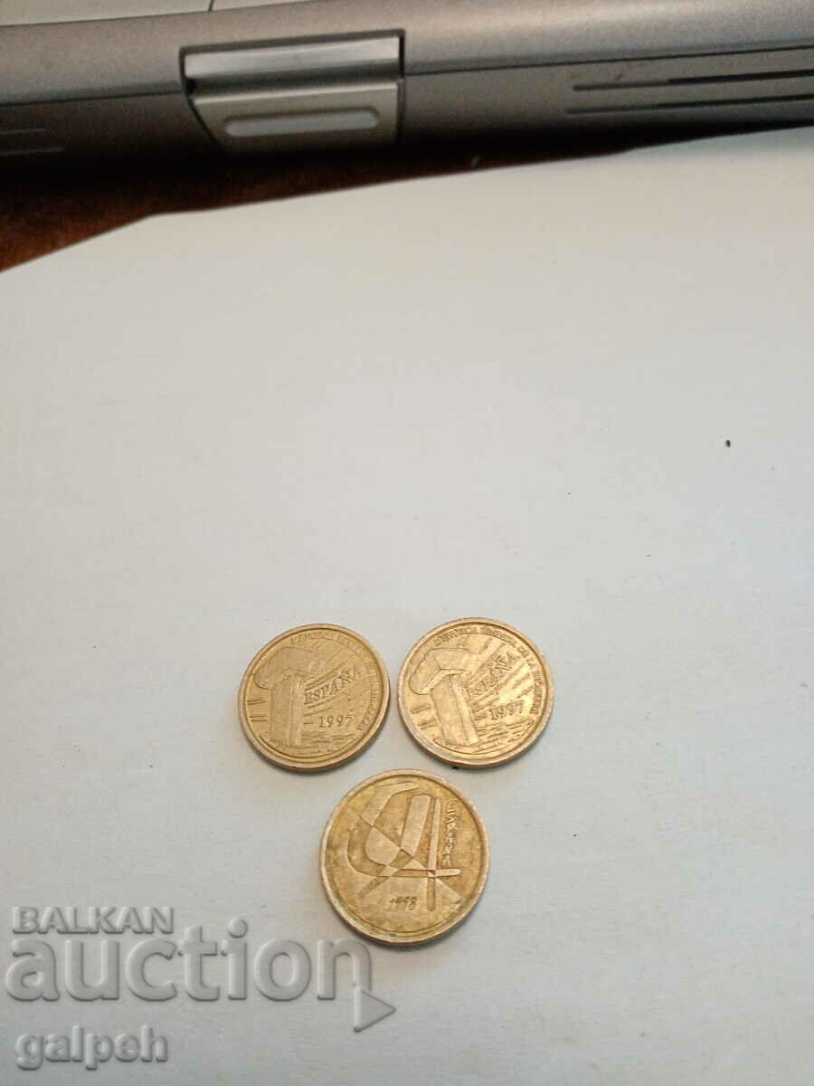 SPAIN - COINS - 3 pcs. with price 0.75 BGN | € 0.38 SPAIN - COINS - 3 pcs. with price 0.75 BGN | € 0.38