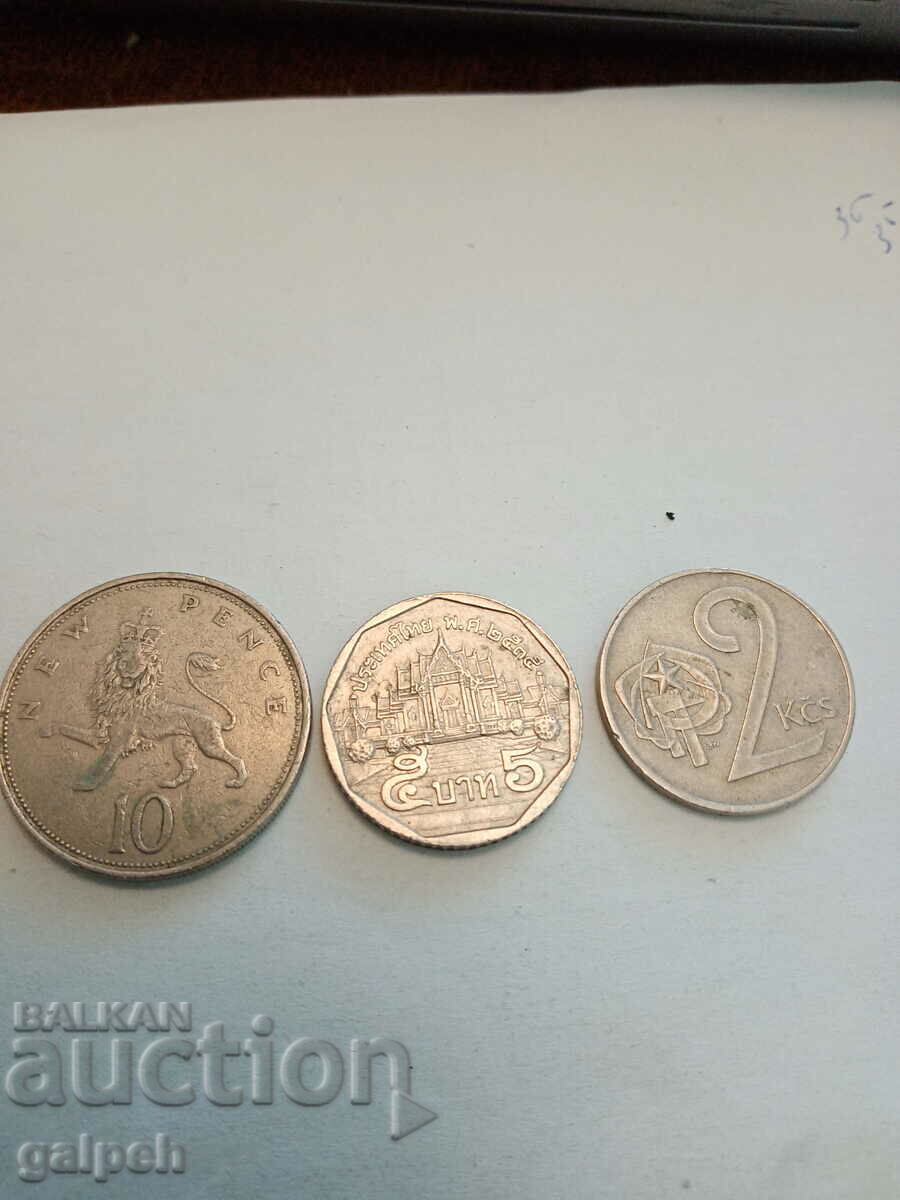 COINS MIXED LOT - 11 pcs. with price 1.10 BGN | € 0.56 COINS MIXED LOT - 11 pcs. with price 1.10 BGN | € 0.56