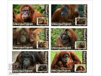 Чисти блокове Фауна Маймуни Орангутани  2020 от Тонго
