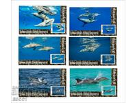 Чисти блокове Фауна Делфини Дългоклюна стенела 2020 от Тонго
