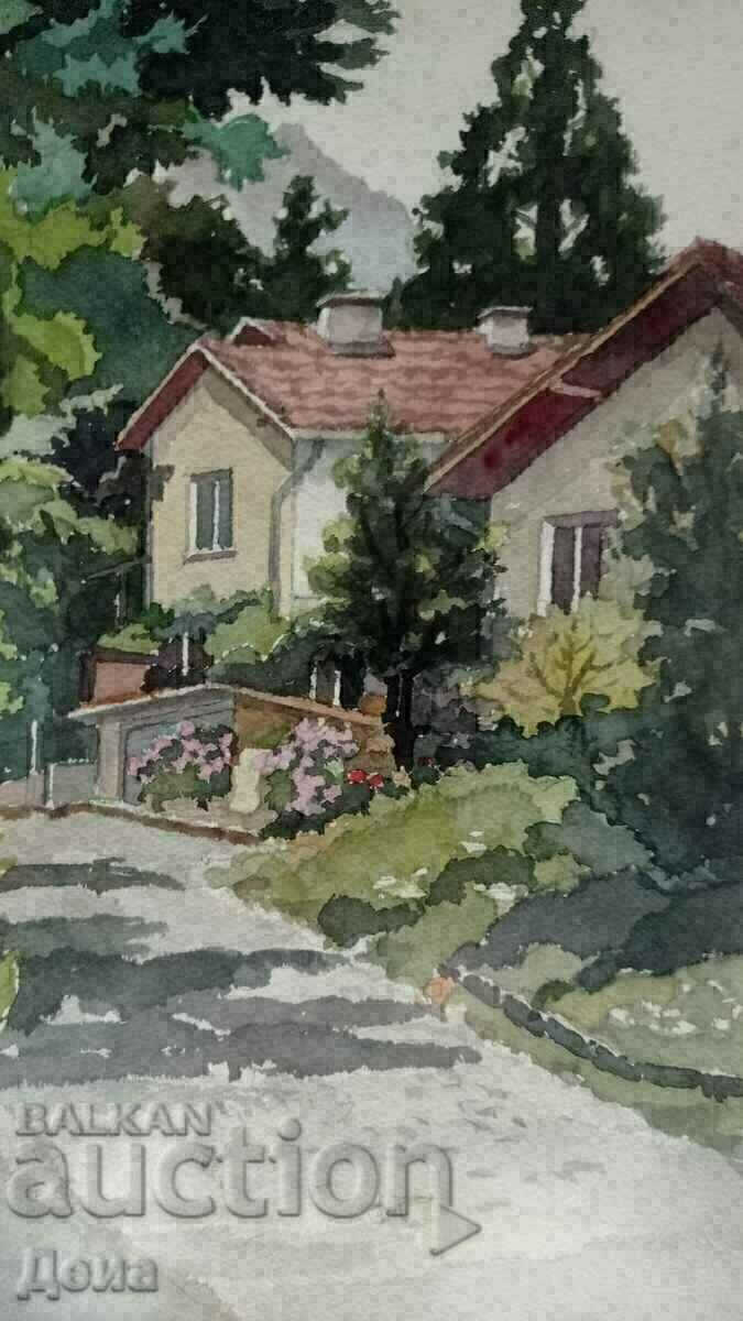 Livrarea Prof. Dimitar Tasev acuarela 1999. Livrarea Prof. Dimitar Tasev acuarela 1999.