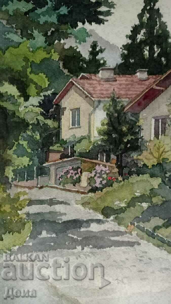 Prof. Dimitar Tasev acuarela 1999. - 5 Prof. Dimitar Tasev acuarela 1999. - 5