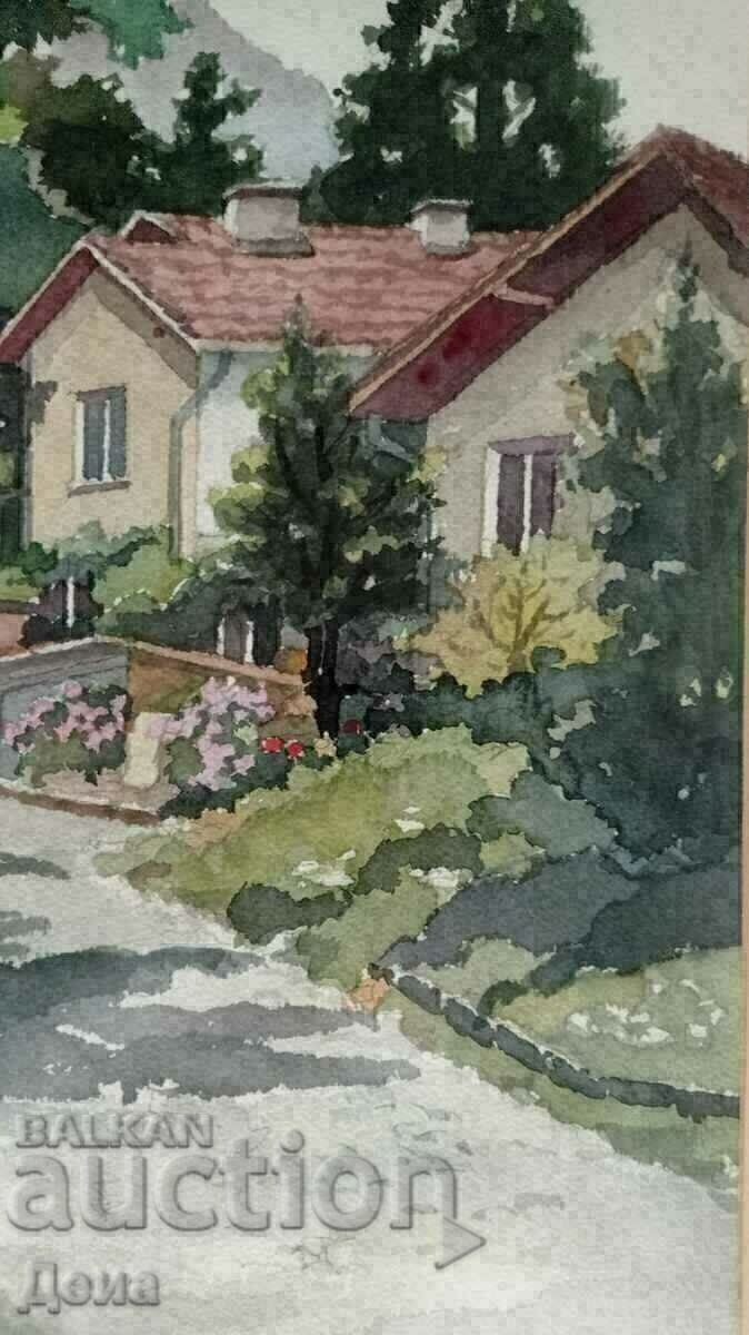 Prof. Dimitar Tasev acuarela 1999. - 6 Prof. Dimitar Tasev acuarela 1999. - 6