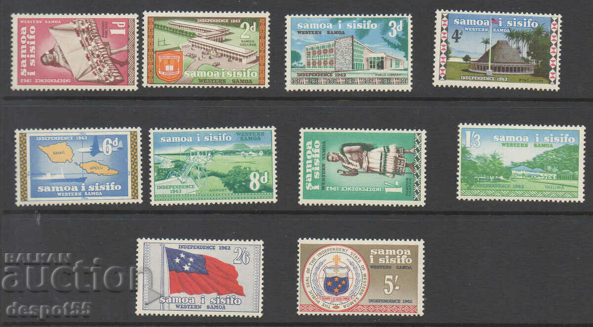 1962. Самоа. Символи на независимостта.