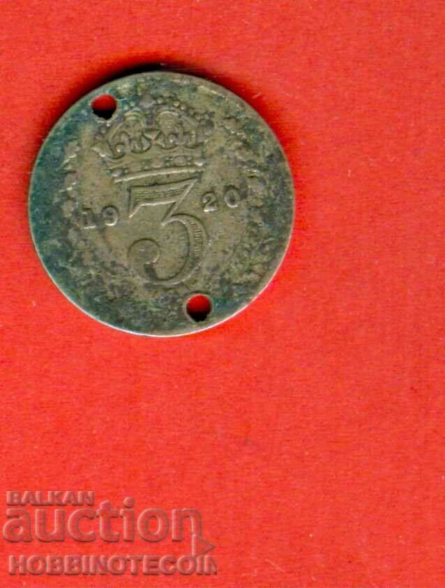 ENGLAND GREAT BRITAIN 3 Pence issue issue 1920