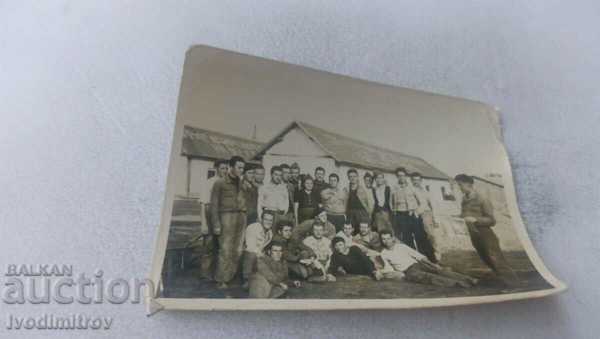 Photo Young men in brigadier camp
