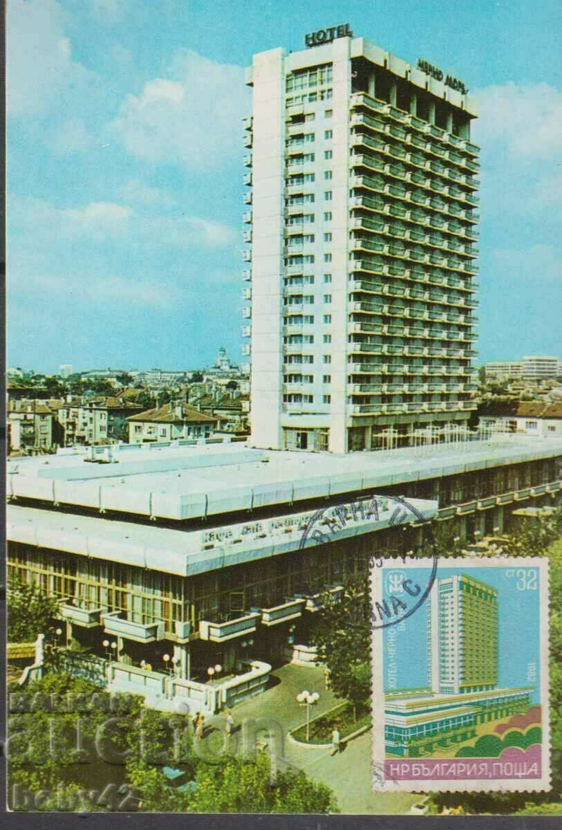 Maximum χάρτη Βάρνα, Ξενοδοχείο Μαύρης Θάλασσας 1985 2