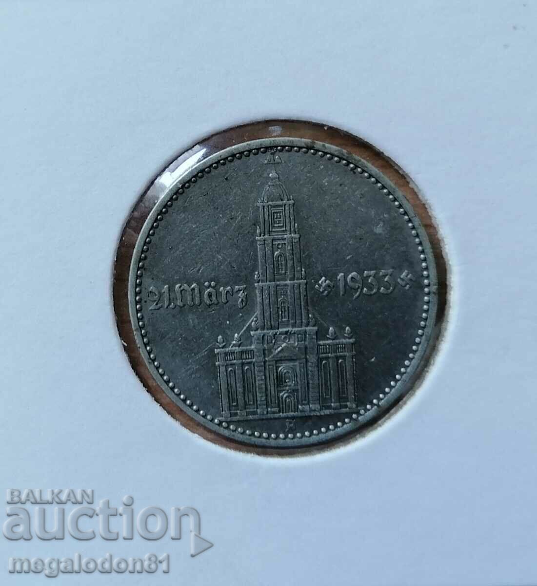 Германия - 2 райхсмарки 1934г., -A- Германия - 2 райхсмарки 1934г., -A-