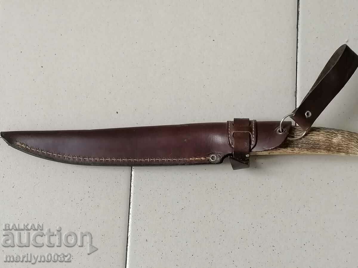 MUELA Spanish hunting knife with cania deer antler handle with price 132.00 BGN | € 67.49 MUELA Spanish hunting knife with cania deer antler handle with price 132.00 BGN | € 67.49