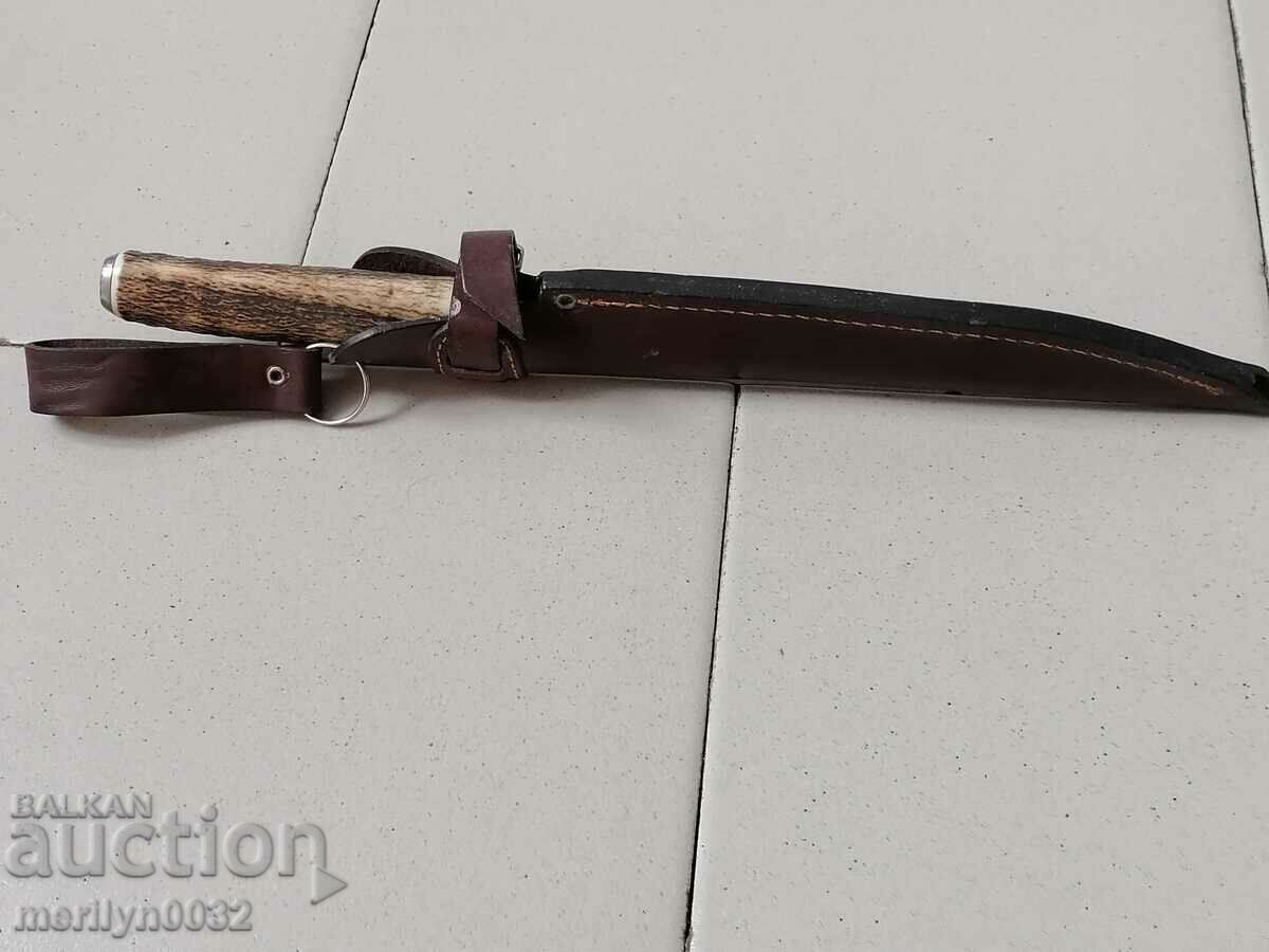 MUELA Spanish hunting knife with cania deer antler handle - 5 MUELA Spanish hunting knife with cania deer antler handle - 5