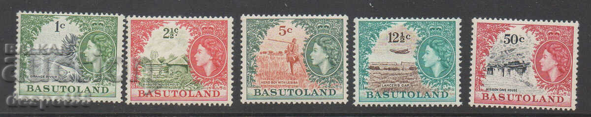 1964. Basutoland. Regina Elisabeta a II-a. Motive locale.