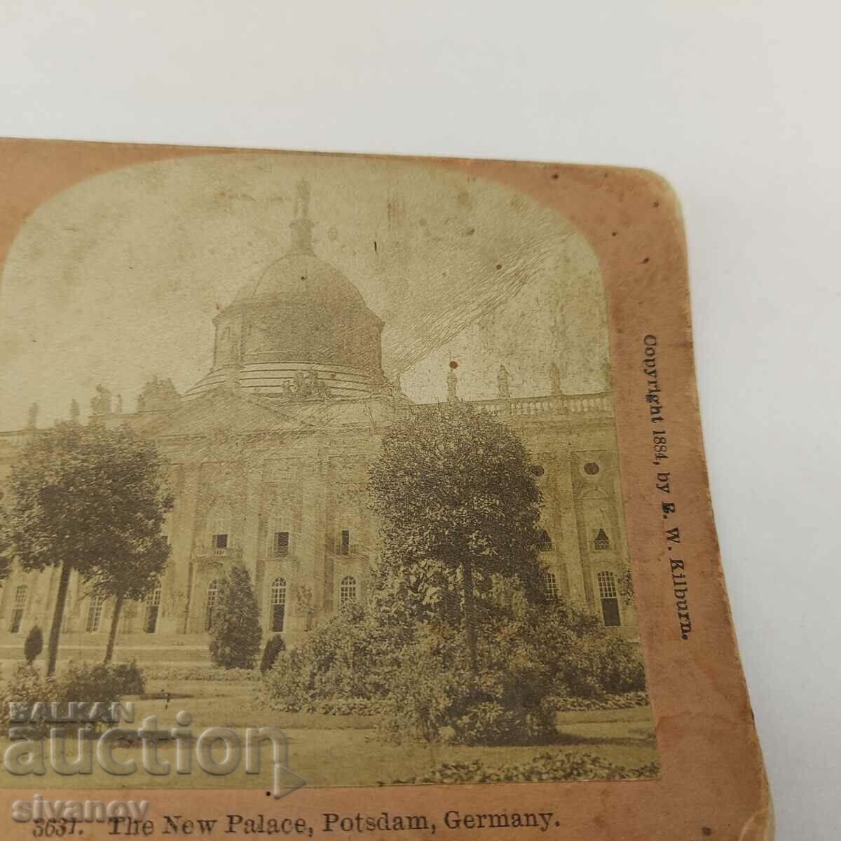 Old stereo map 1884 Potsdam Germany B. W. Kilburn#4567 with price 20.00 BGN | € 10.23