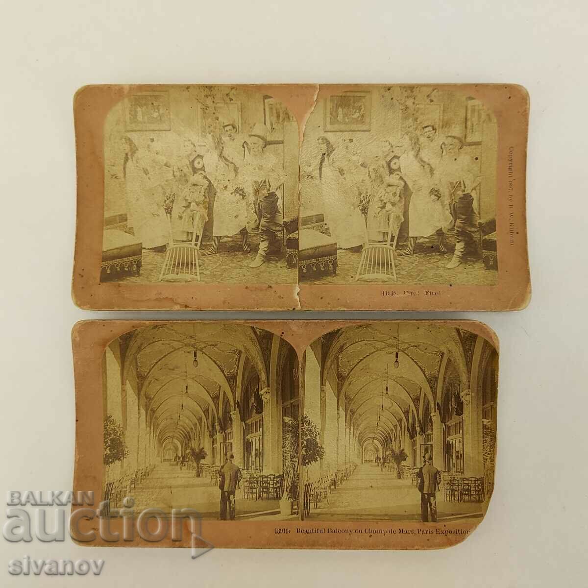 Old Stereo Cards 1897 Parish and Actors B. W. Kilburn #4569